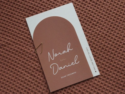 Trouwkaart Norah & Daniel