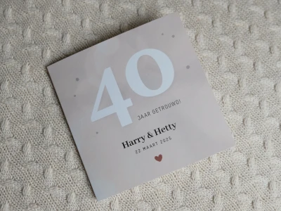 Jubileumkaart Harry & Hetty