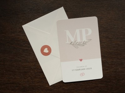 Trouwkaart Marlies & Patrick